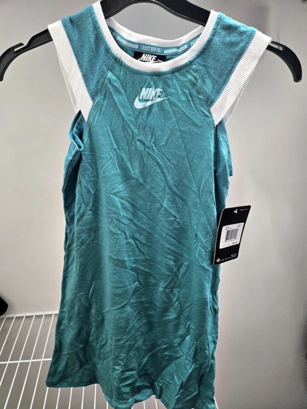 Nike Girls Blue & White Dress Size Medium NWT